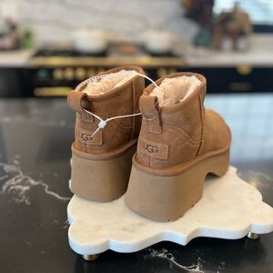 UGG *New with Tags* Classic Ultra Mini New Heights, Chestnut, Sizes 8 and 9
